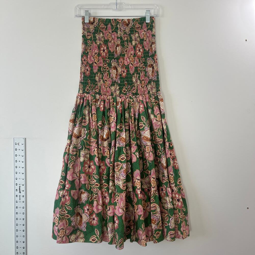 Misa Los Angeles Lola Convertible Smocked Midi Dress Maxi Skirt Womens Small - Picture 5 of 15